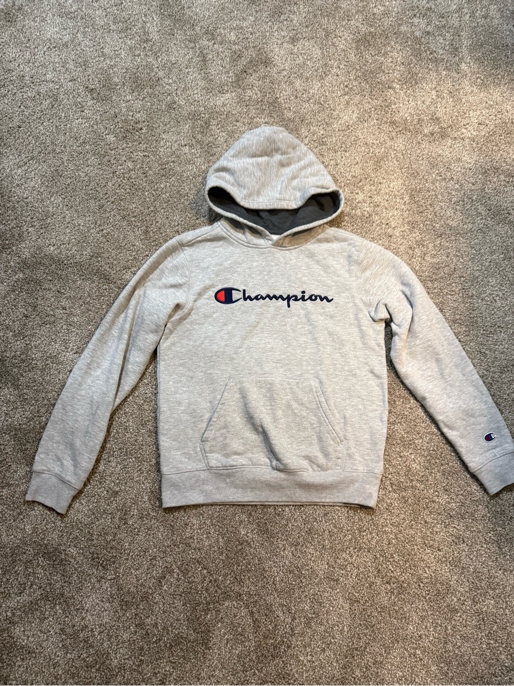 $5 for $20 min order ! Champion kids Light Gray Crewneck Hoodie